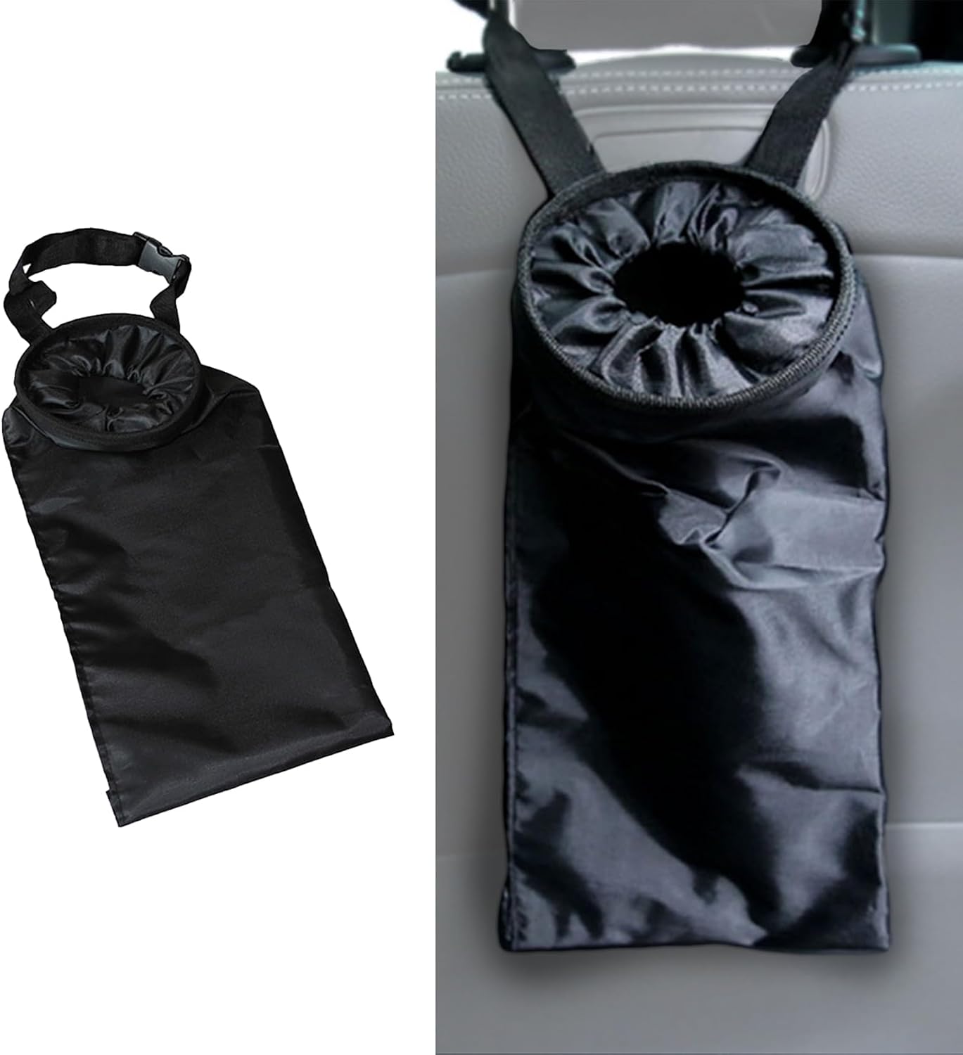 2PCS Foldable Car Storage Bag, Hanging Back Seat Garbage Bag | Leak-Proof Waterproof Car Trash Bin, Oxford Cloth Foldable Auto Trash Bin Universal for Most Cars