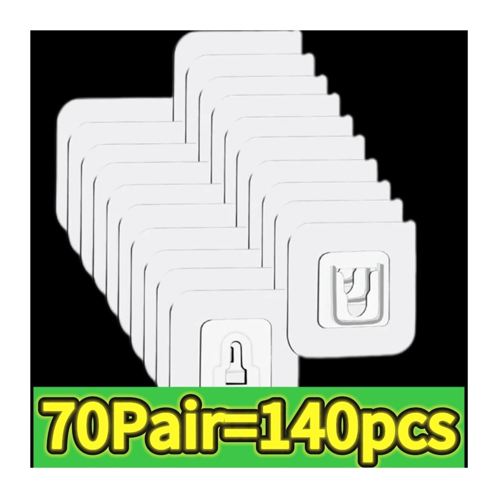 10-200 Ganchos de Doble Cara Adhesivo Fuerte Gancho de Pared Transparente sin Rastro for Cocina Dormitorio Soporte de Almacenamiento Enchufe Colgador