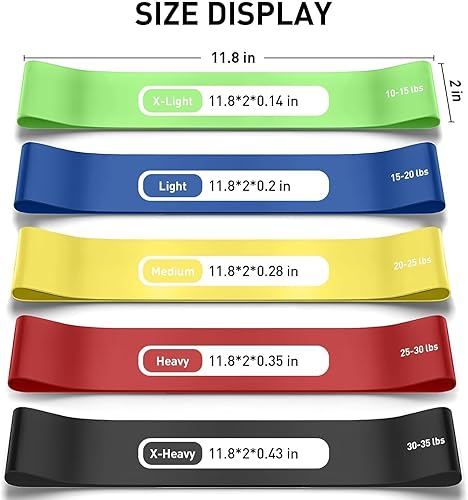 Miniatura 5 de Banda elástica de látex para entrenamiento, banda de resistencia para yoga, pilates, herramienta de entrenamiento versátil, ejercicio para piernas