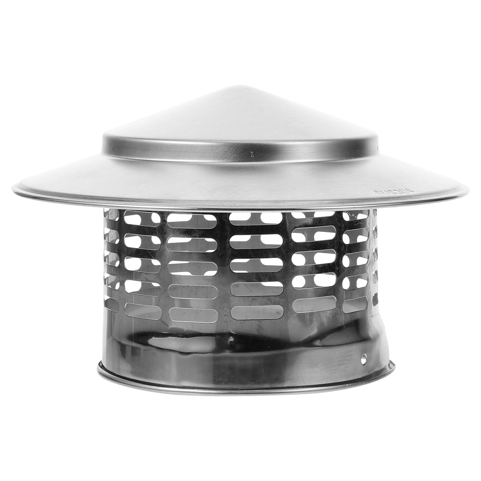 KGLHJDY Umbrella-Shaped Stainless Steel Chimney Cap Rain Cover for Wood Stove Flue Pipe Outdoor Roof Chimney Protection
