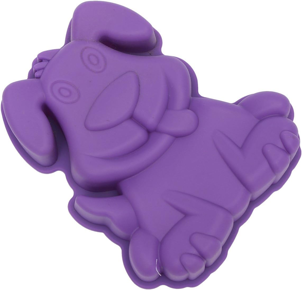 MoldFun Large Dog Baking Mold Dog Non-stick Silicone Pan Mold for Cake, Muffin, Loaf, Bread, Toast, Mousse, Scone (Random Color)