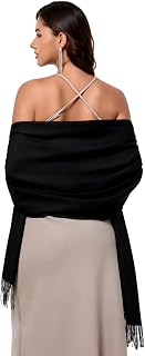 Lacretazhi Scarf for Women Pashmina Style Shawl Wrap for Evening Dresses Large Soft Lightweight for Wedding Travel Gift