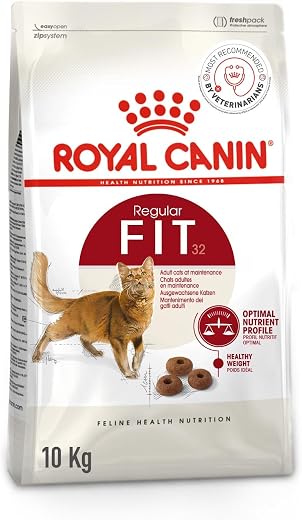 Royal Canin Fit 32 Adult Cat Food, Dry Food, Supports Optimum Nutrient Profile and Healthy Weight, 10 Kg