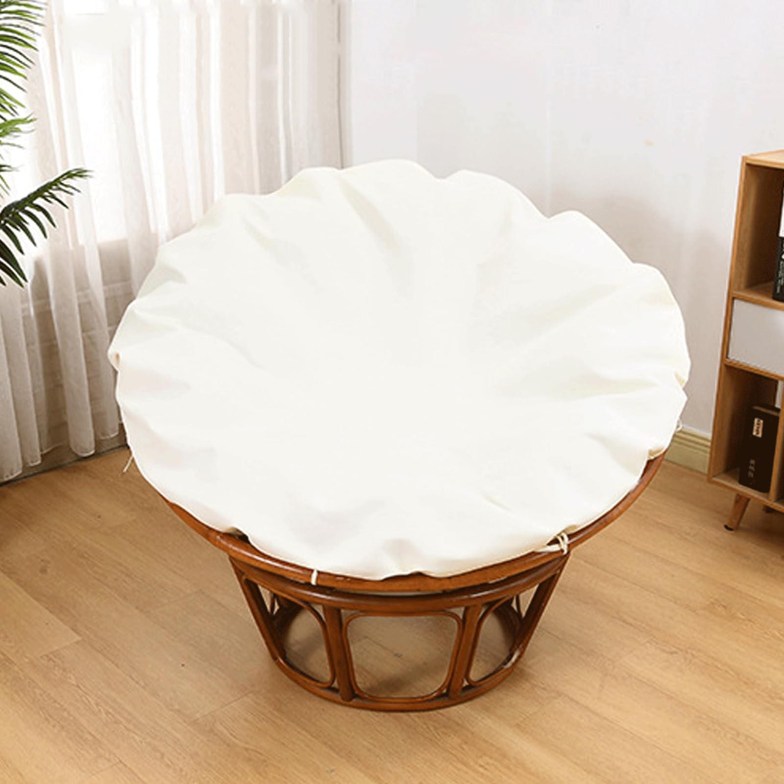 GUYANA Housse De Coussin Papasan Imperméable Facile à Nettoyer Jaune 100x100cm