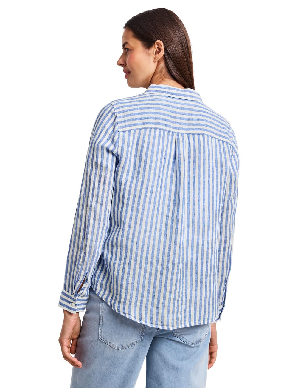 Street One Langarm Hemdbluse aus Leinen