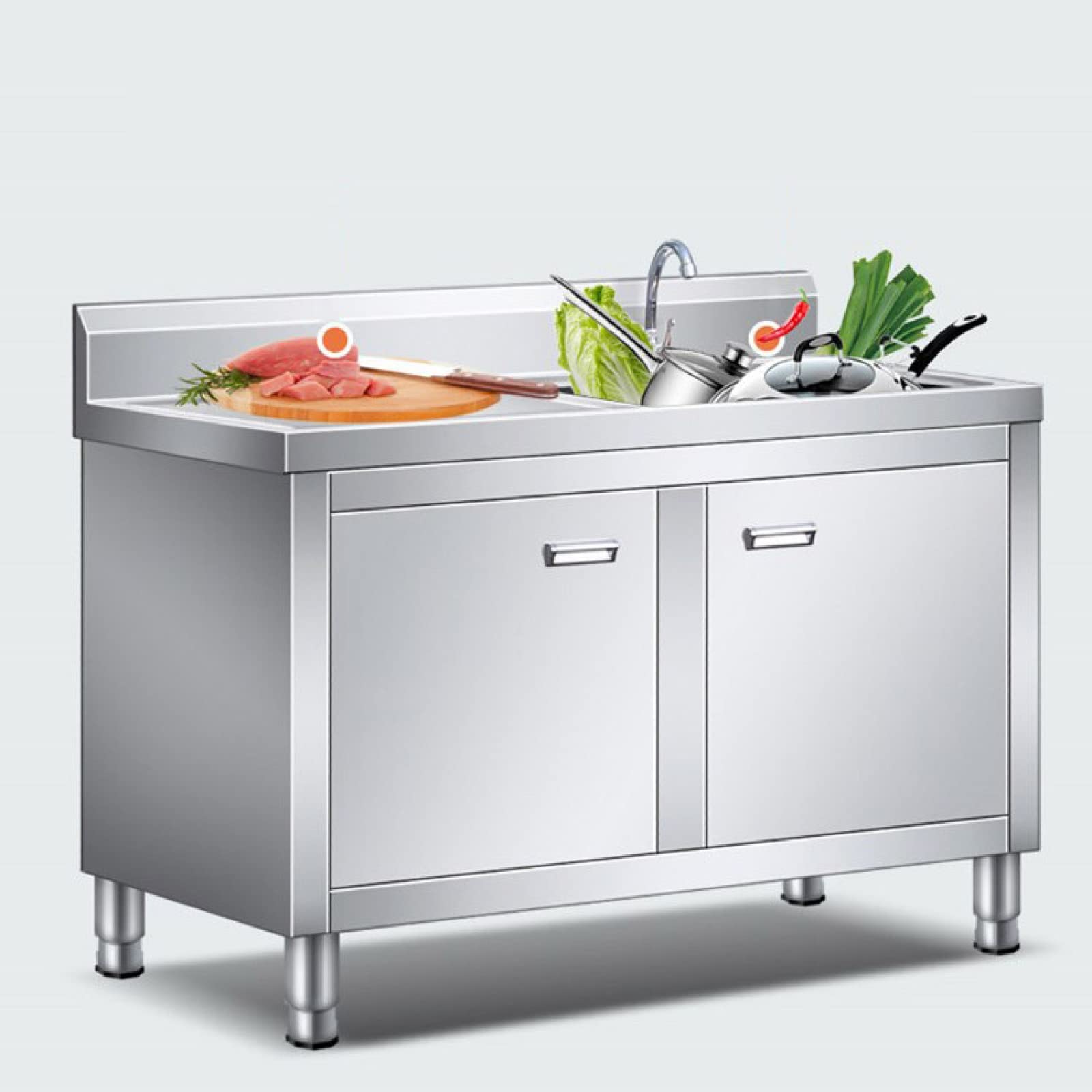 ステンレス 流し台 SANKA（家具、インテリア） SK-0450 流し台 シンク ステンレス