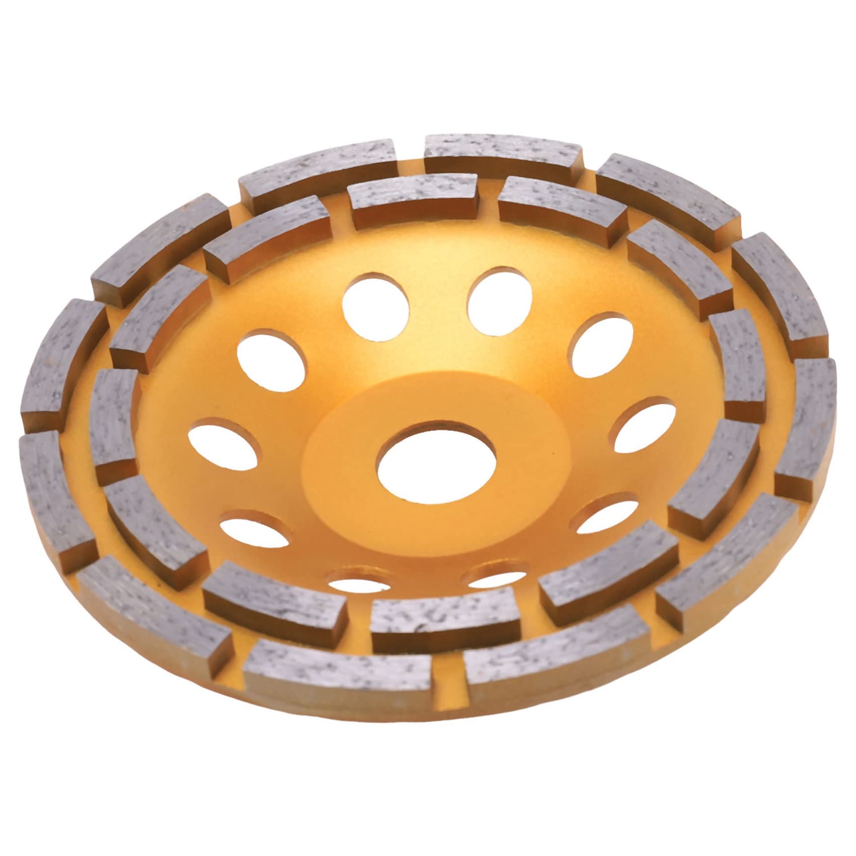 3piezas 150 mm 7 Pulgadas Diamante Segmento de 2 Muela Abrasiva Disco de Lijado Lijadora Amoladora Copa Herramientas Abrasivas 22 mm Agujero para Concreto Granito