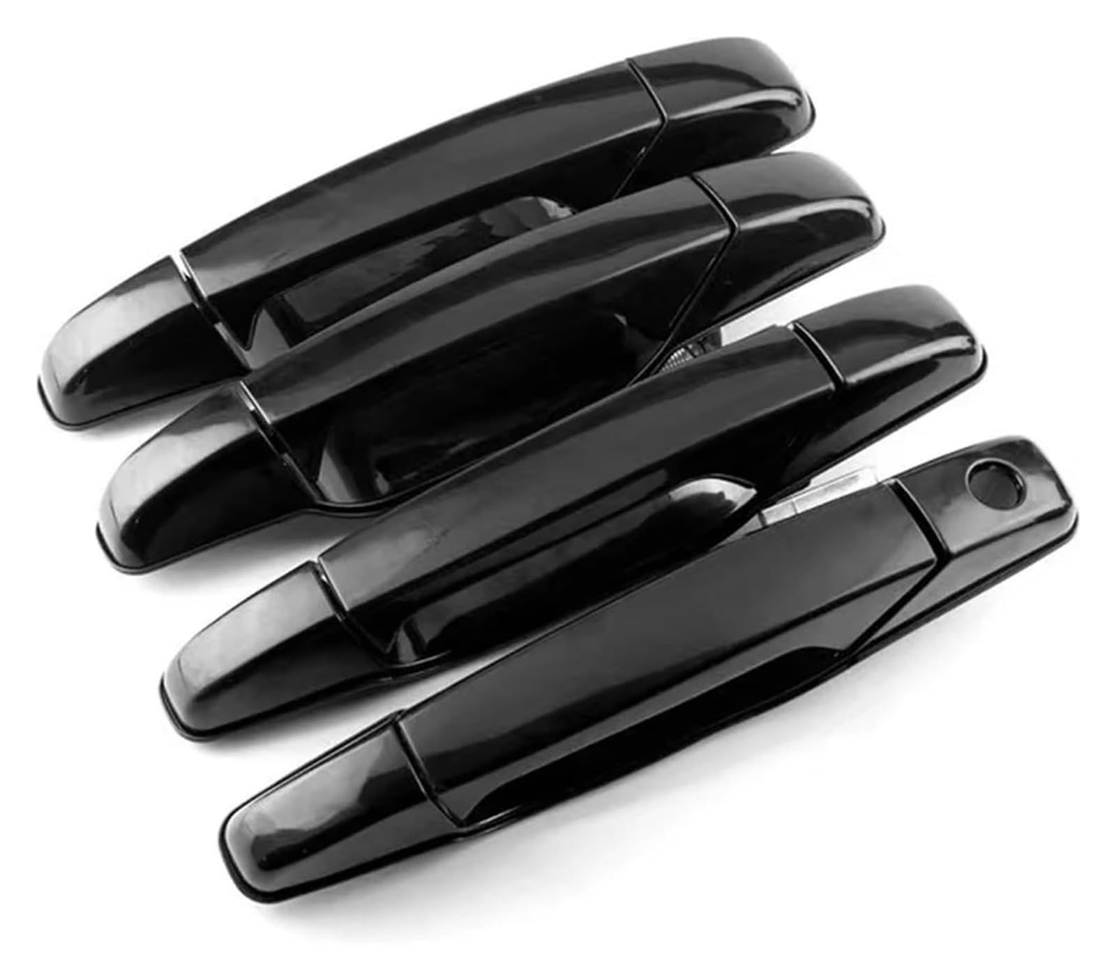 Qwqthgs Black Car Exterior Door Handle Cap For Avalanche For Silverado For Suburban For Tahoe 2007-2014 Front Rear Left Right Exterior Door Handle 25960525(Black)
