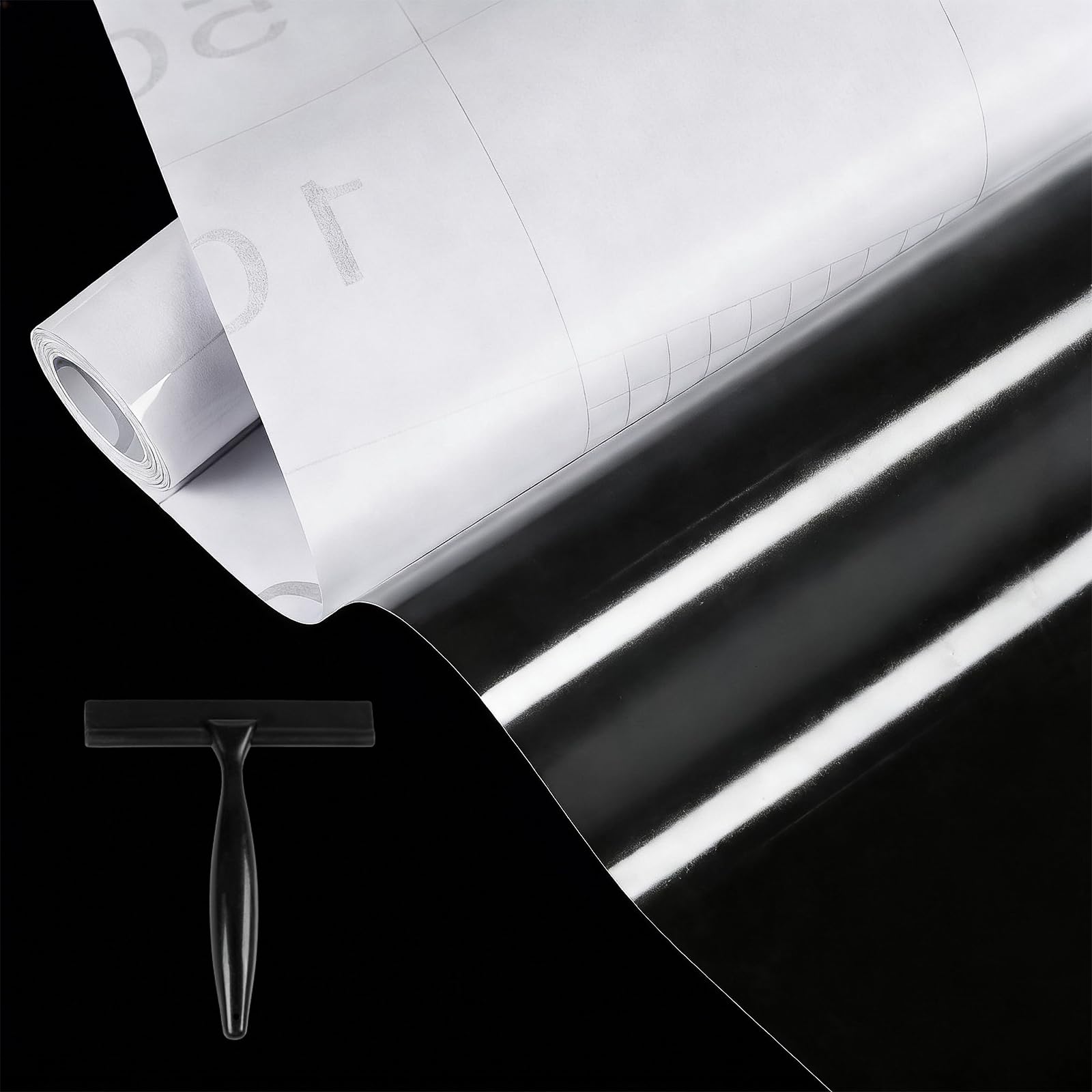 Klebefolie Transparent Selbstklebend Folie für möbel, Wandschutzfolie Selbstklebend Tischfolie Buchfolie durchsichtig Möbelfolie, Transparent Wasserfest Spritzschutz Küchenrückwand Tapete