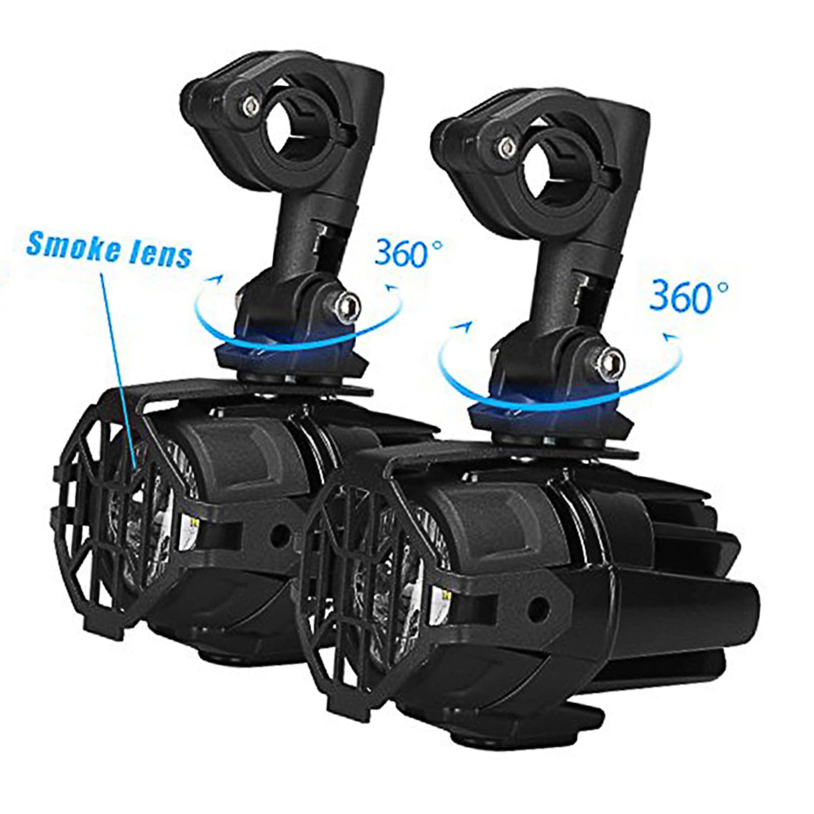 Shkalacar 2 Pezzi Fari fendinebbia a LED per Moto,Luci Anteriori per Moto,Fendinebbia Protezioni con Cablaggio Compatible con R1200GS F800GS