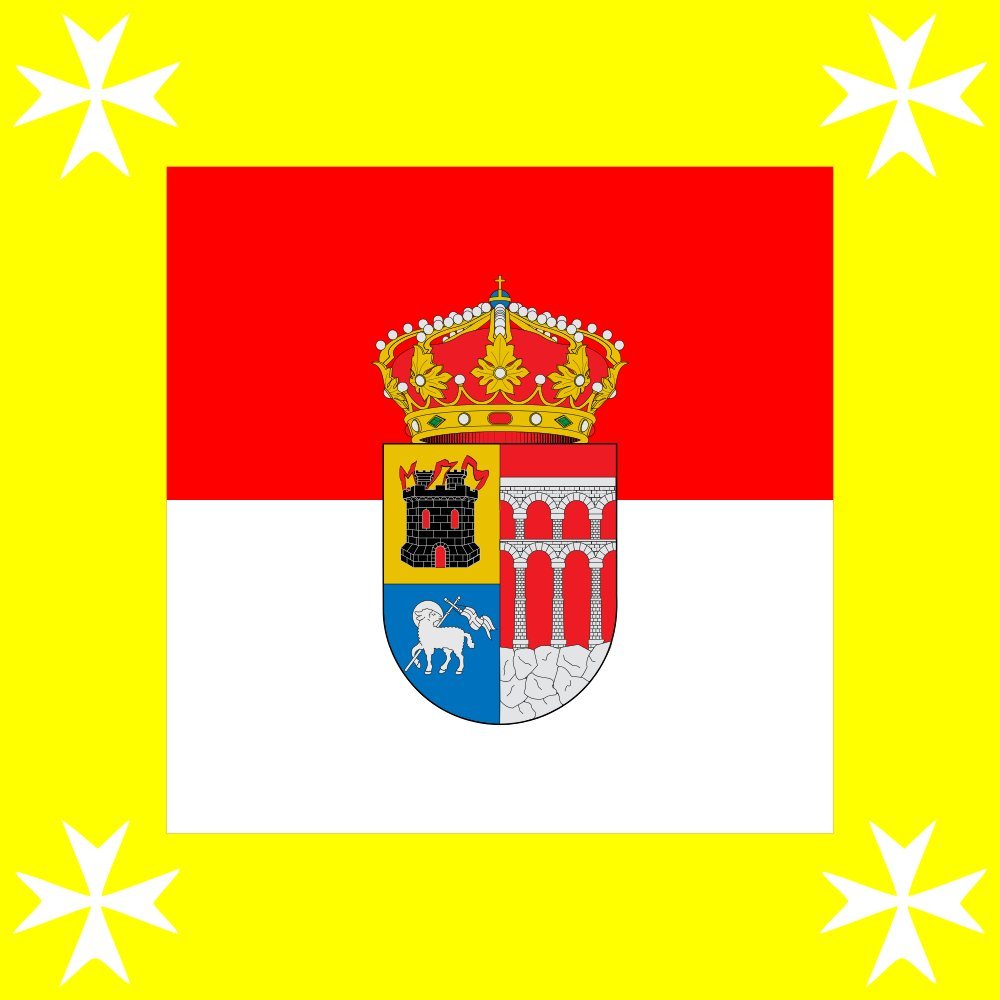 Drapeau Large Lastras del Pozo et grande bandera cuadrada historique d'Espagne