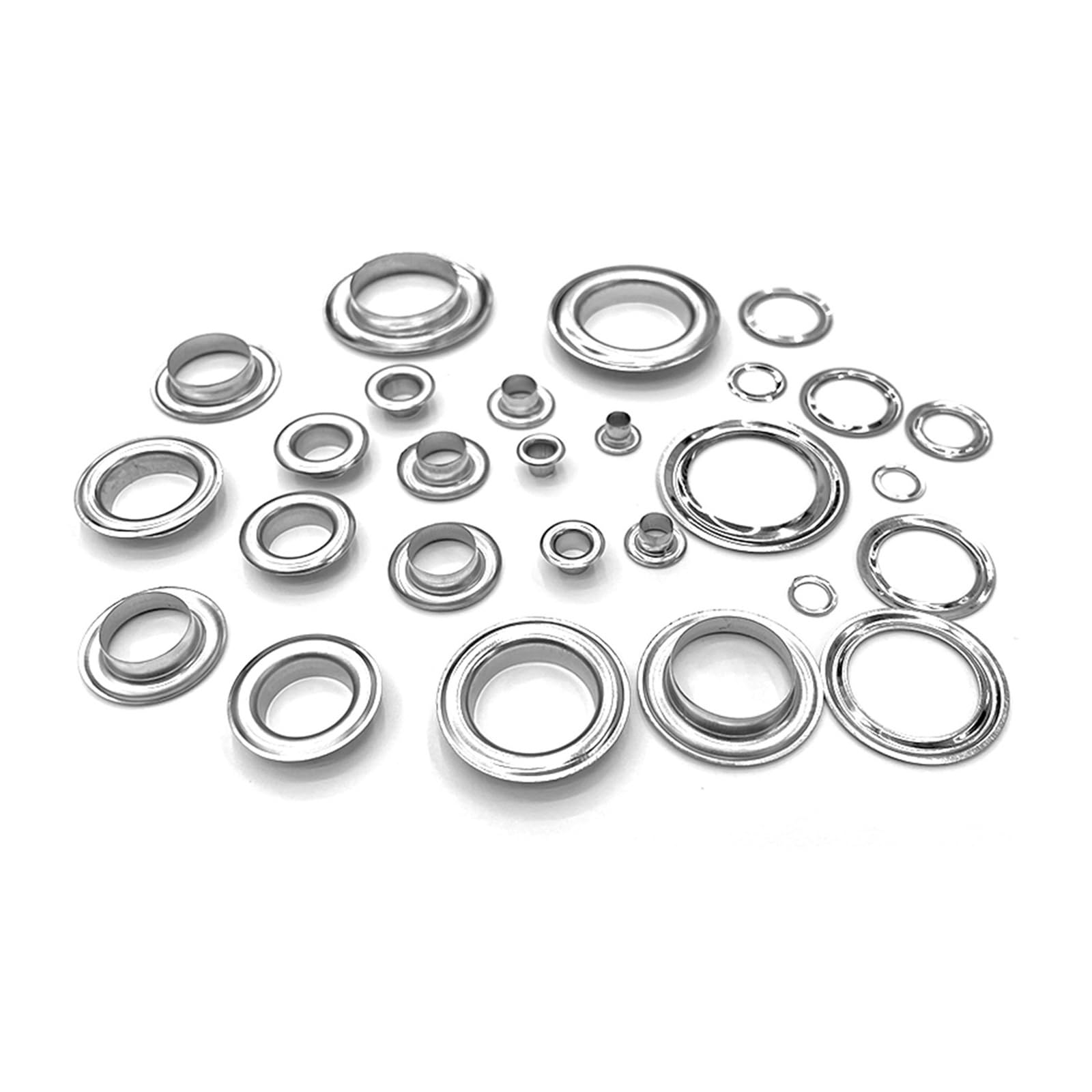 Kit de alicates de ojales de 6 mm y 10 mm, herramienta de anillo y ojal de metal con perforador, para cuero, lona, ropa y bricolaje, cierre de mano portátil (500 ojales de 10 mm)