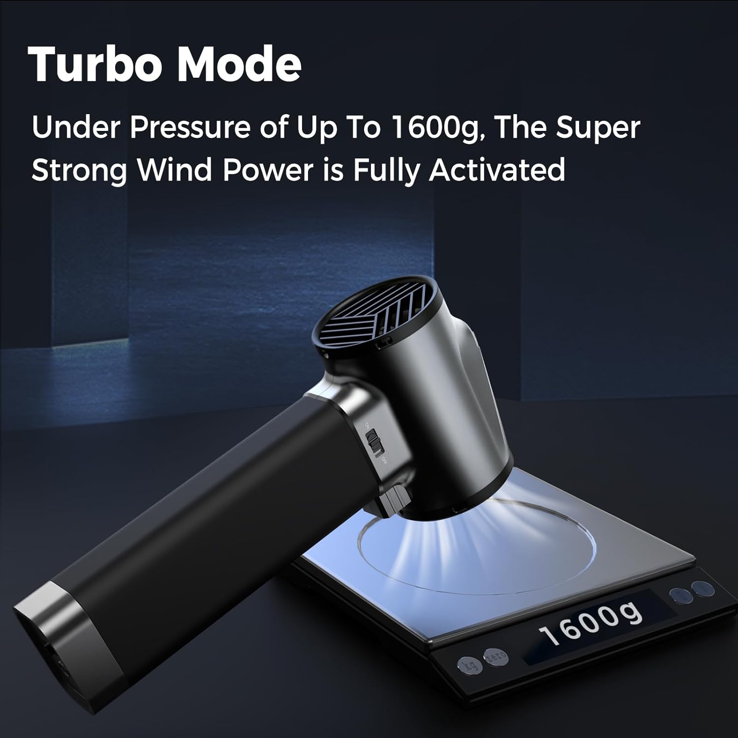 Multi-Function Car Blowing Dryer 1.6KG Powerful Wind, 64MM Cordless Electric Turbo Fan for Patio Cleaning, Lawn Care, and Car Drying