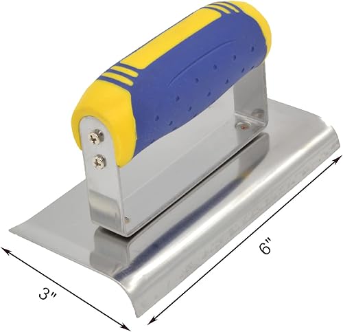 Miniatura 9 de Herramienta de esquina para paneles de yeso, cortador de hormigón, paleta de esquina interior de 6 x 2.5 pulgadas, herramienta profesional de acero