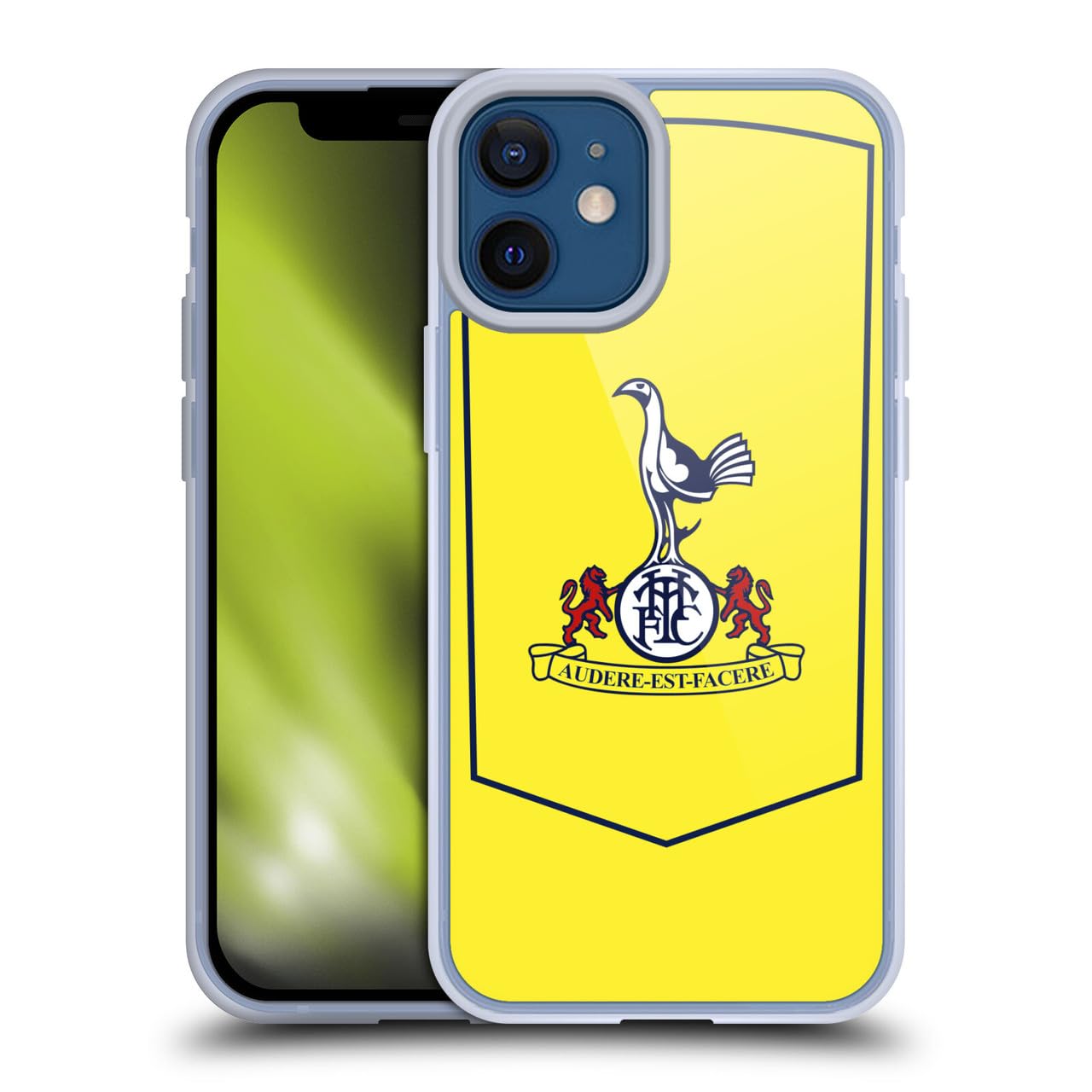 Head Case Designs Officially Licensed Tottenham Hotspur F.C. Third 2025/26 Badge Kit Gel Case [Military Grade Protection] Compatible With Apple iPhone 12 Mini
