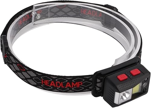 Miniatura 8 de Topyond Linterna frontal LED, XPG COB, luz LED recargable, sensor de movimiento, lámpara de cabeza recargable USB para correr montañismo al aire