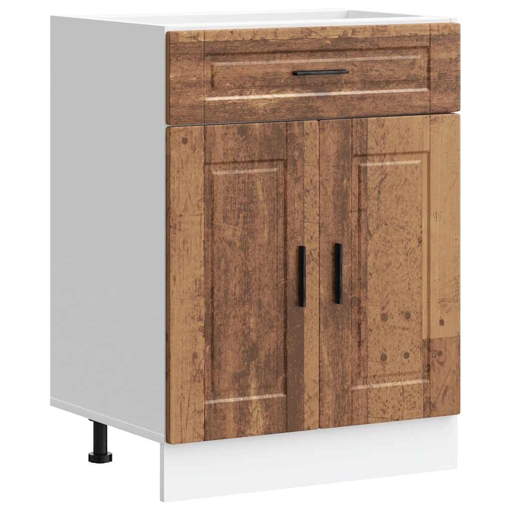 Mobile da cucina Porto, 60 x 46 x 81,5 cm, in legno anticato