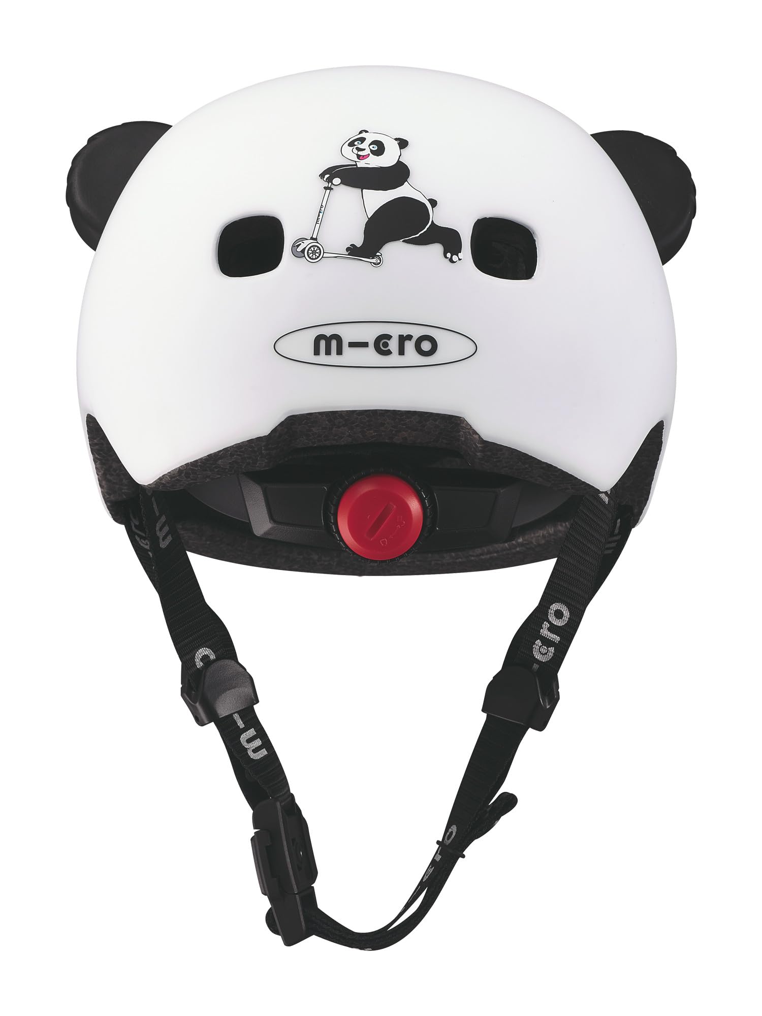 Micro | Casque Panda 3D | Enfants | Finition Mate | Boucle Magnétique/Lumière LED intégrée | 2-5 Ans | Taille XS