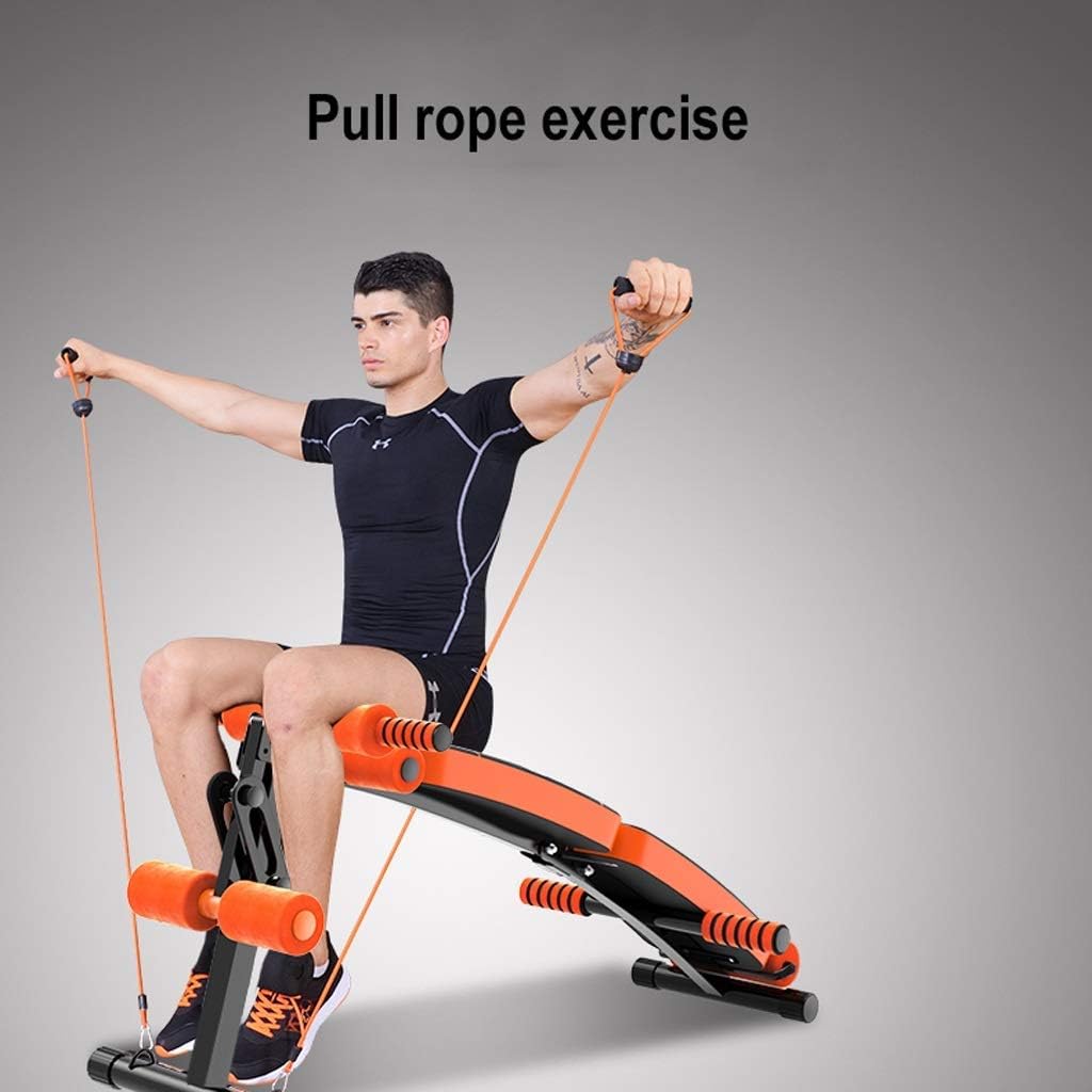 FSunKoFu Adjustable Weight Bench Home Training Gym Weight Lifting Weight Bench Sit-ups Fitness Equipment Home Men and Women Fitness Board Multi-Function Abdominal Artifact Creative Dumbbell Stool