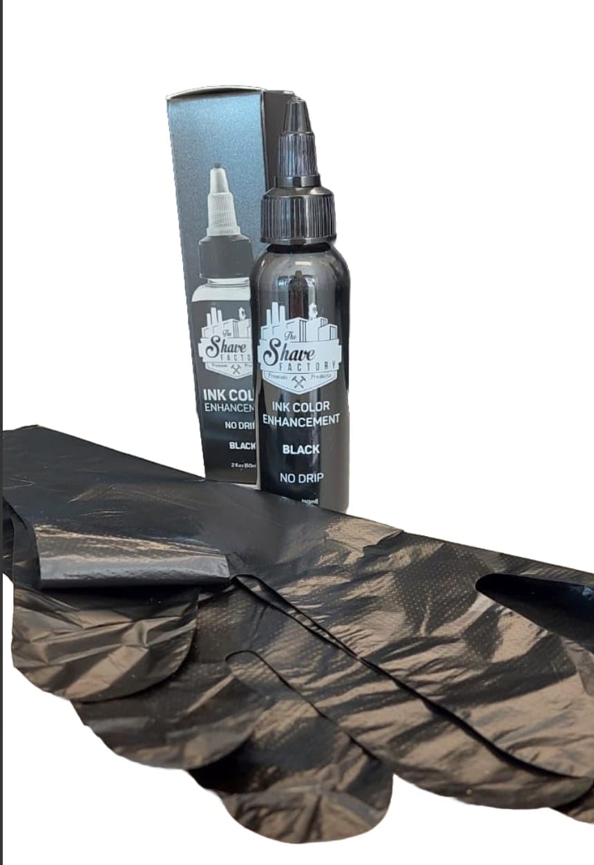The Shave Factory Ink Color Enhancement No Drip Spray Relleno Negro para Barba y Contornos 60g