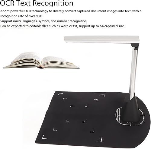 Miniatura 4 de Cámara de documentos USB Y2, escáner de documentos plegable A4 de 8 MP, compatible con Windows, adecuada para familias, profesores, finanzas y