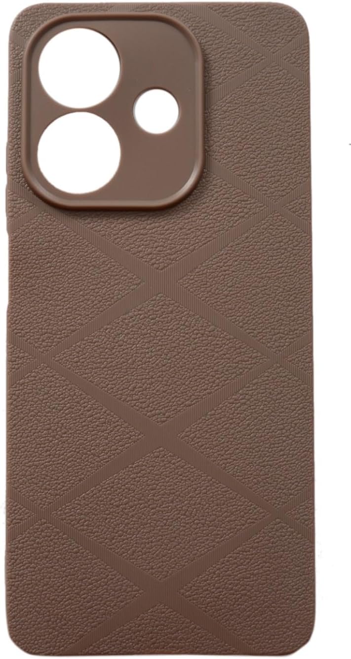 Luxury Shockproof Grid Design Case – Lightweight &amp; Durable with Premium Finish – Compatible with Oppo A3 / Oppo A3x (Gray)