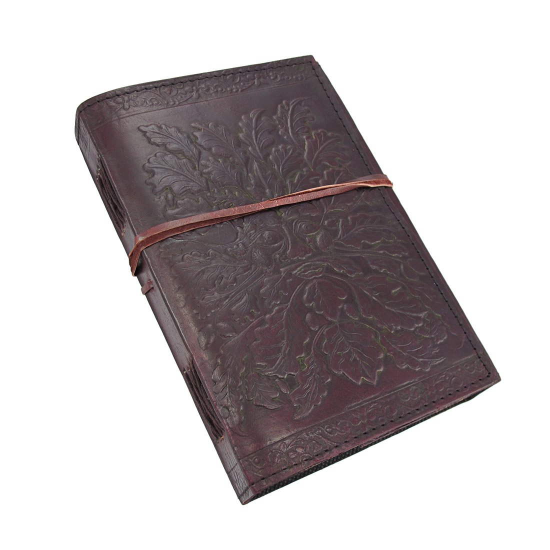 Livre de rêves en cuir Greenman 120 pages sans lignes à poser sur votre table de chevet