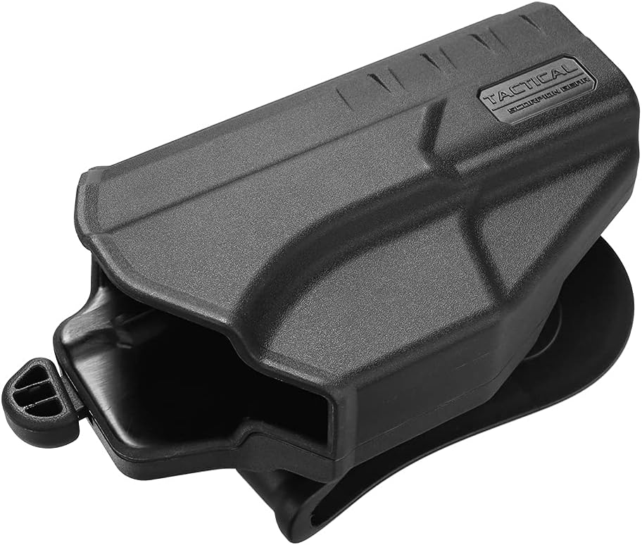 Tactical Scorpion Gear Thumb Release Level II Polymer Holster: Fits Beretta APX Full Size 9mm, .40 and Combat (Not for Compact)