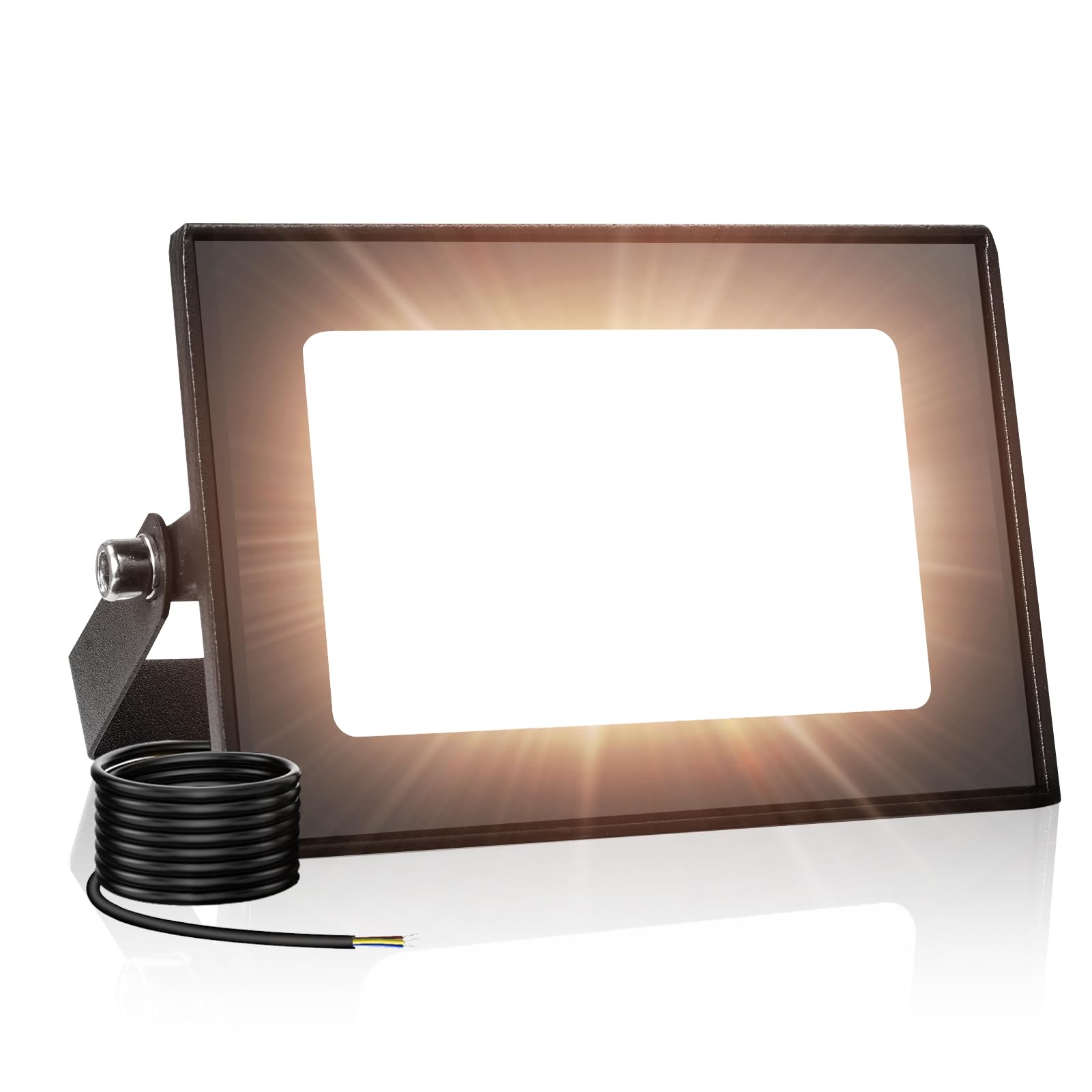 Viugreum 20W Led Floodlight Outdoor |2000LM Led Work Light IP66 Waterproof Warm White 3000K Security Lights for Garden, Garage, Yard