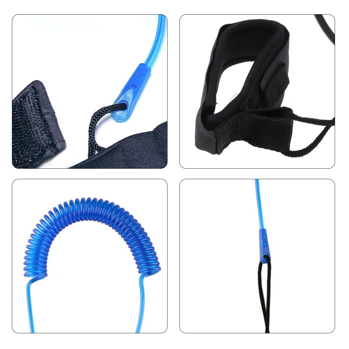 Leash Tabla de Surf, Correa Tobillo TPU para SUP, Cuerda Resorte Espiral Accesorio