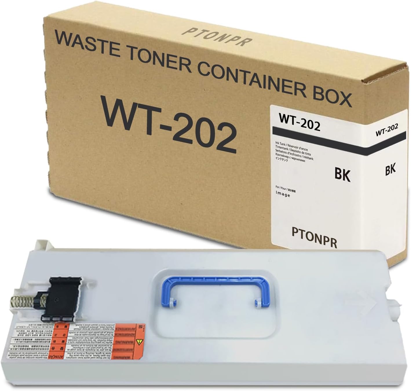 WT-202 High-Capacity Waste Toner Box 1-Pack Replacement for Canon WT202 Waste Toner Container for imageRUNNER Advance C3320 C3325 C3325i C3330 C3330i C3520 C3520i C3525 C3525i C3530 C3530i Printer