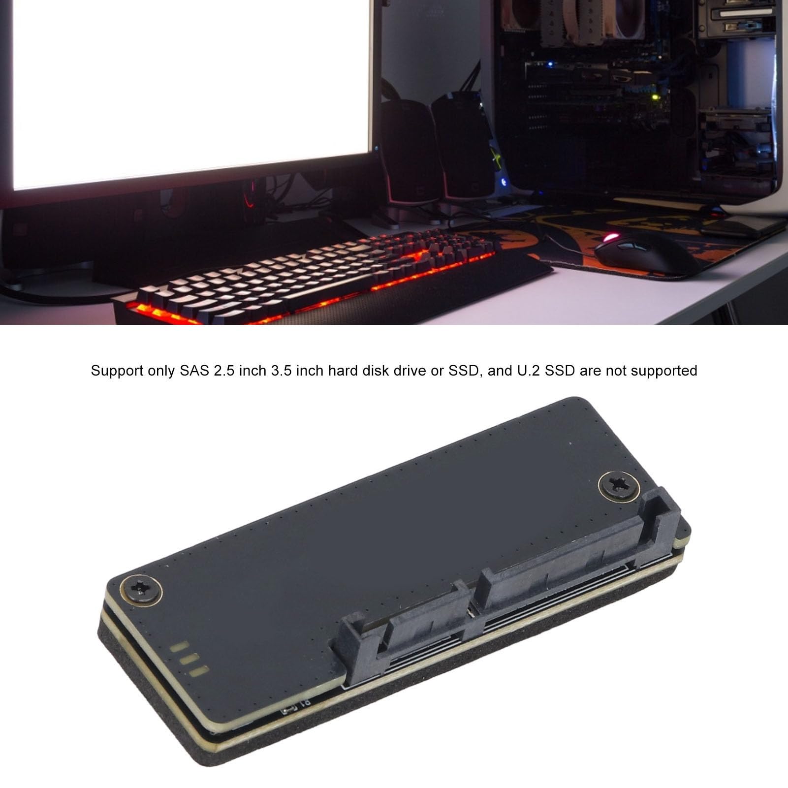 Bewinner Adattatore SSD SAS da 6 Gbps, capacità 512 GB, 7 10 11, Supporto, Connessione HDD SAS All'interfaccia su PC, Prestazioni Stabili e Sicure