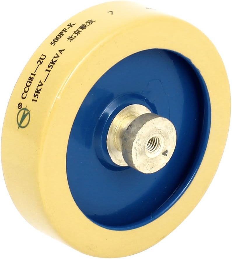 Aexit 79mm Dia Passive Components 500pF 15KV 15K Watt HV High Voltage Capacitor Capacitors Khaki Green
