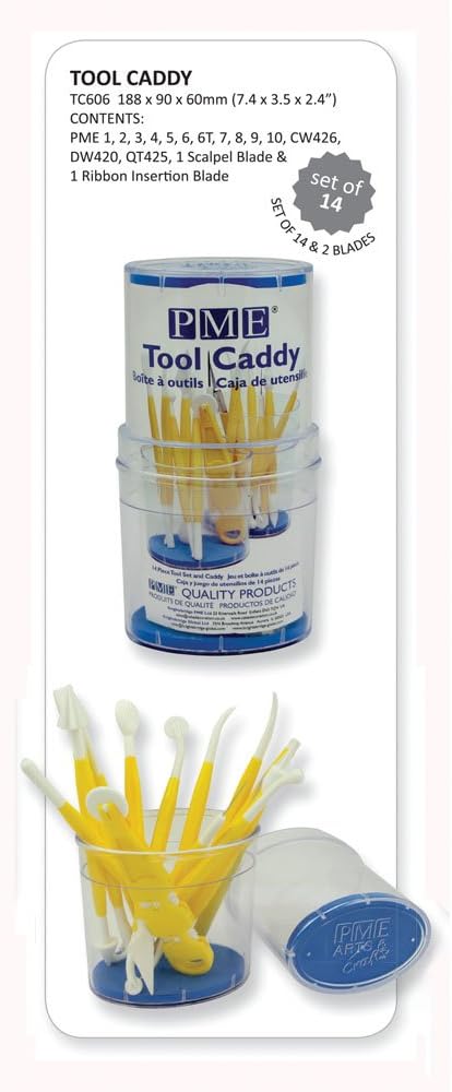 PME Tool Caddy, for Cake Decorating, Set of 14