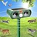 Produktbild Solar Katzenschreck, Ultraschall Tiervertreiber Katzenabwehr, Wasserdicht Marderschreck mit PIR-Bewegungssensor Katzenschreck für Garten, Wirksam Gegen Katzen, Hunde, Marder, und Vögel Schädlineg