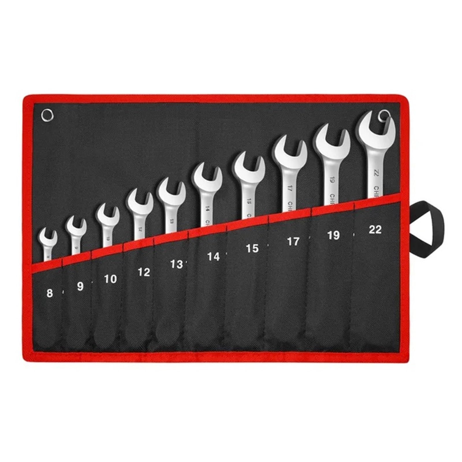 Set Di Chiavi A Cricchetto Con Testa Flessibile Kit Combinate In Acciaio Al Cromo Vanadio Utensili Manuali A Chiave A Bussola Precisione Per Spazi Ristretti(10pcs(8-22mm))