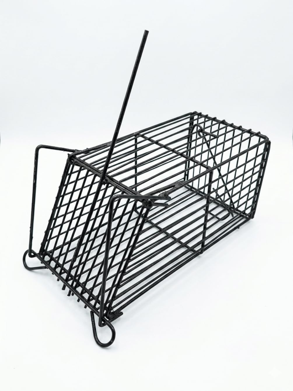 Reusable Metal Wire Live Animal Trap Cage | Spring Door Catch Trap for Mice, Rats & Small Rodents | Indoor & Outdoor Pest Control Cage | Black, Pack of 2-image-27