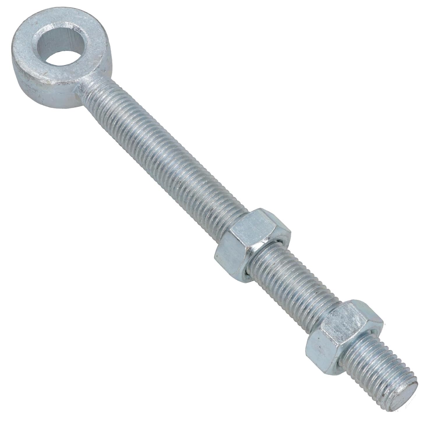 Swing Gate Long Eye Bolts Hinge + Nuts Adjustable Zinc Plated 20 x 150mm 2pc