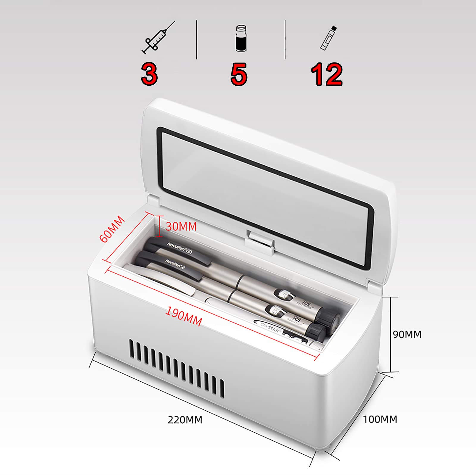 Przenośna mini lodówka elektryczna mini lodówka izolowana termostat dolny termostat z kablem ładującym USB do podróży i gospodarstwa domowego
