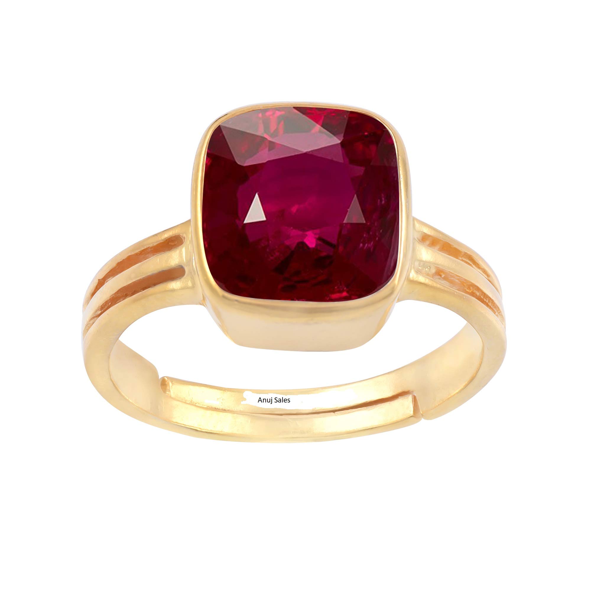 Anuj Sales Natural Certified Unheated Untreatet 5.00 Ratti A+ Quality Natural Burma Ruby Manik Gemstone Ring for Womens and Mens (Lab Certified) (B08R8SZX5J) Amazon Price History, Amazon Price Tracker