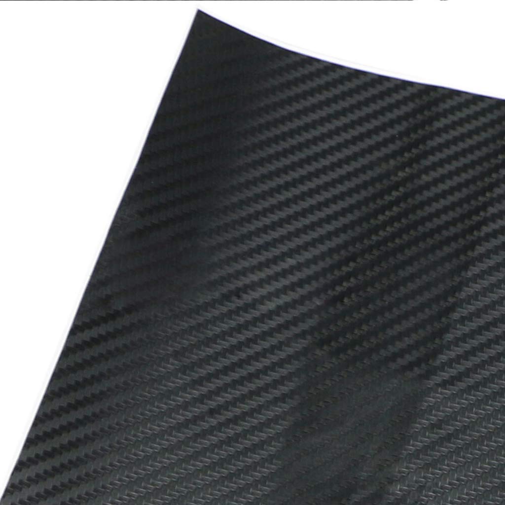 Adesivo 3D per computer portatile, pellicola in fibra di carbonio, decalcomania nera con buona visuale, per PC portatili da 17 pollici