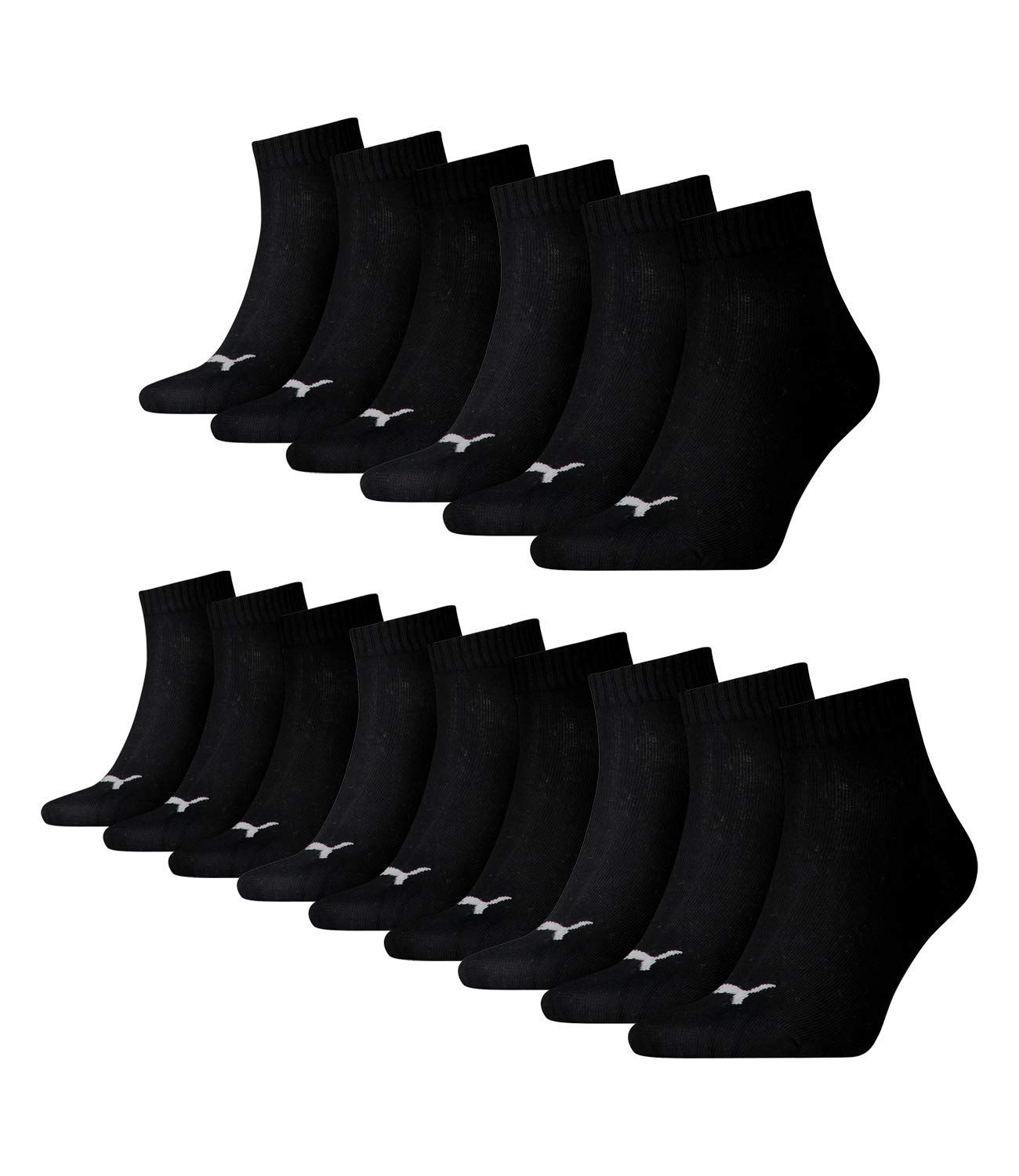 PUMA Unisex Crew Socken Basic Sportsocken 6er Pack, Größe:39-42;Farbe:black
