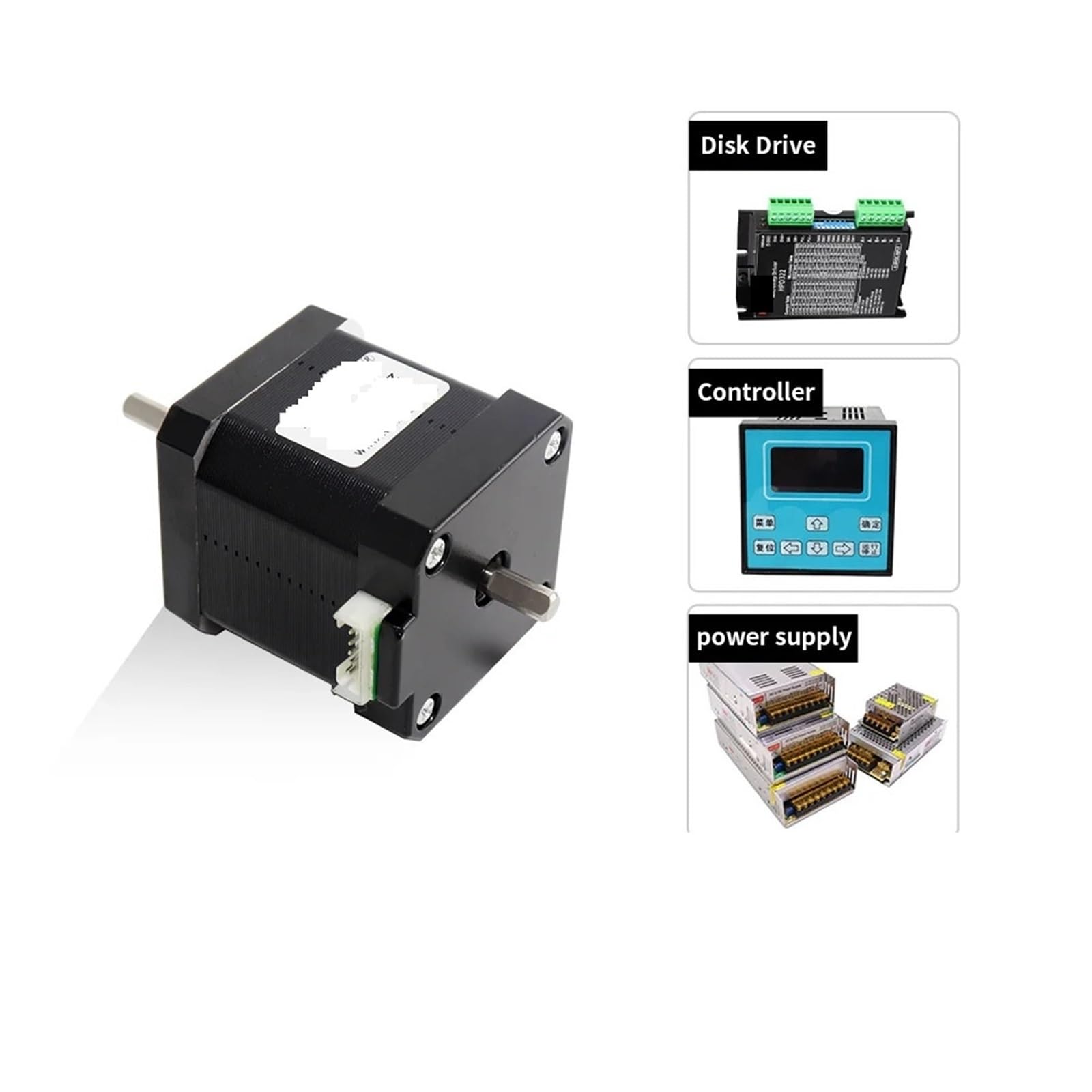 Motor paso a paso motor paso a paso de 1 eje 17HS6401S-SZ 17HS3401S-SZ 17HS4401S-SZ NEMA 17 Motor paso a paso doble eje 42BYGH 1.7A adecuado para impresoras 3D(17HS6401S-SZ)