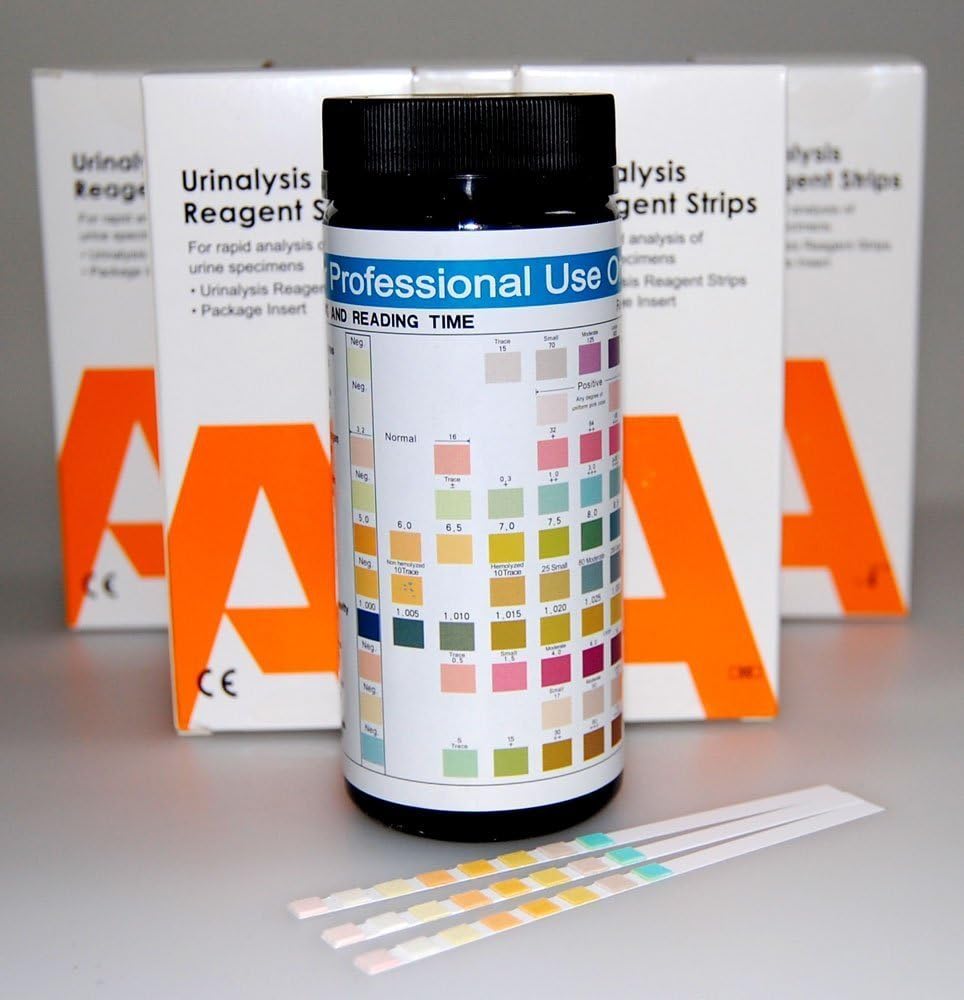 ALLTEST 10 Parameter Urine Testing Strips Packs of 100 Urinalysis