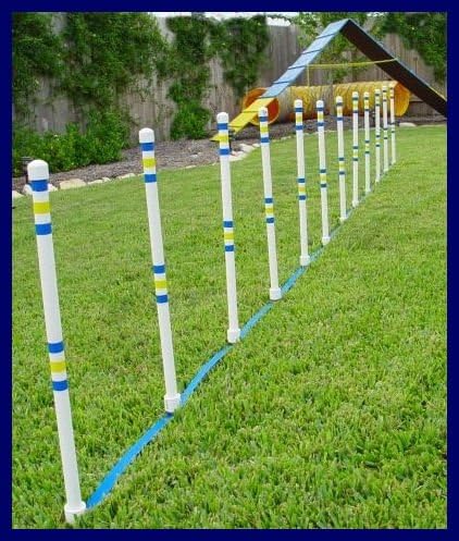 Dog Agility Stick in The Ground Outdoor Set of 12