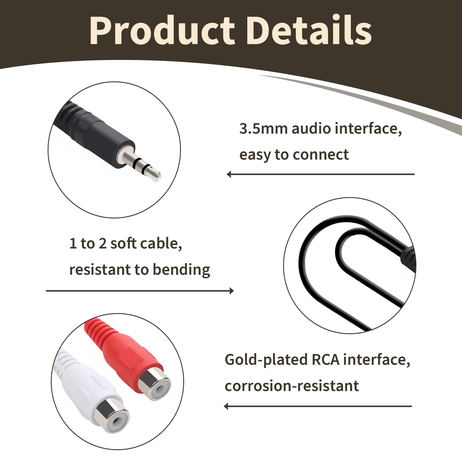 SDOPPIATORE ADATTATORE RCA Y CAVO 30cm 2xRCA Femmina → 1xRCA Maschio SDOPPIATORE ADATTATORE RCA Y CAVO 30cm 2xRCA Femmina → 1xRCA Maschio