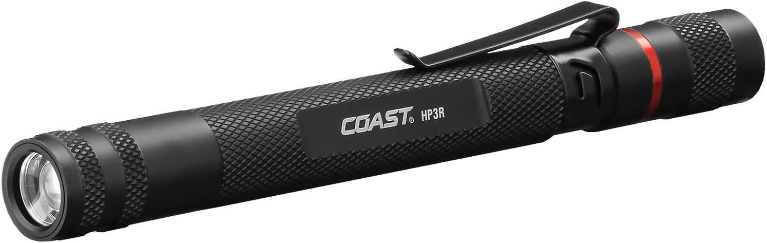 COAST PRODUCTS20818 HP3R LED PENLIGHT, RECHARGEABLE, UNIVERSAL FOCUSING, BLACK (1 PER CASE)