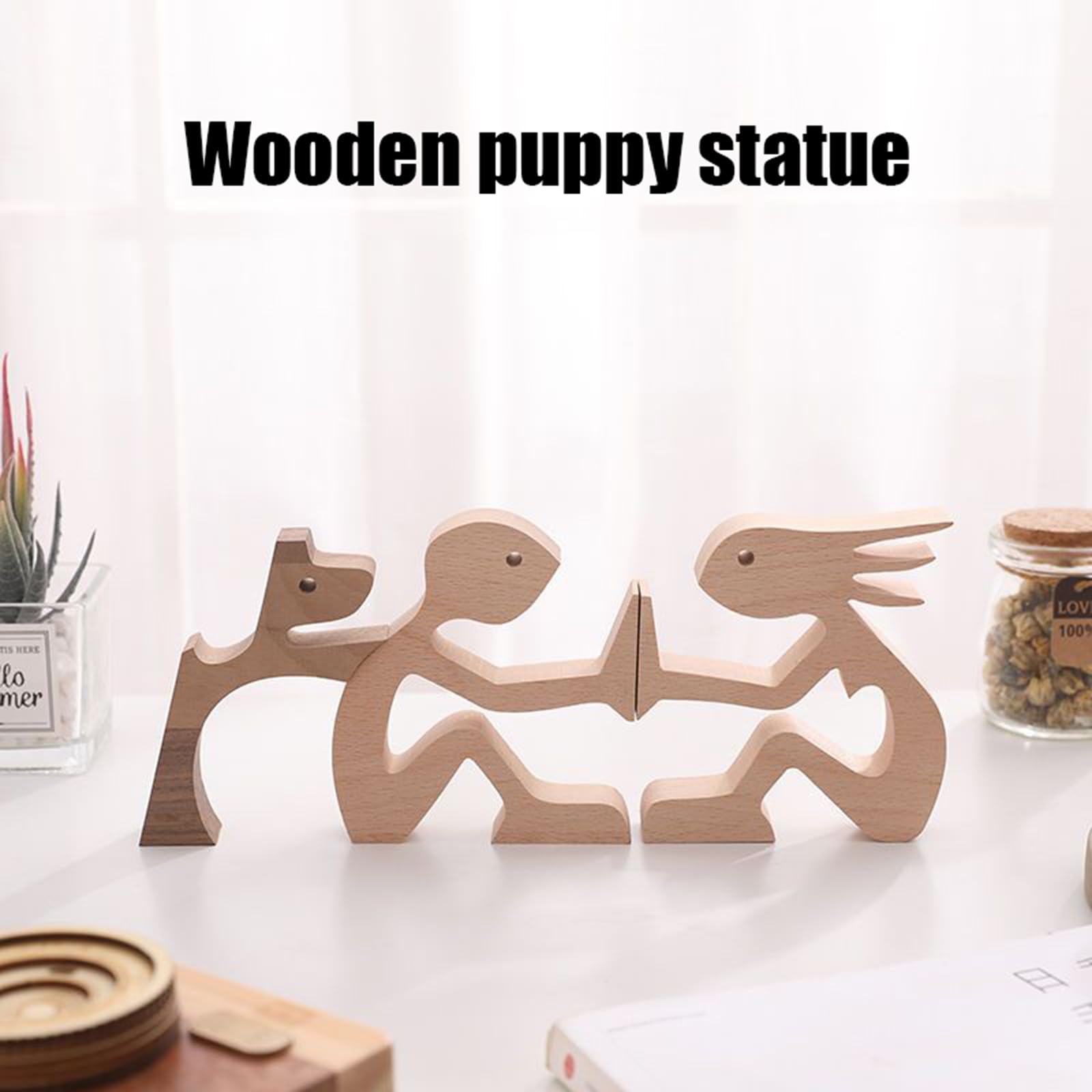 木製 犬の彫刻 Amazon.co.jp: Zyqixluk 木製犬像彫刻 ホームデコレーション 木製