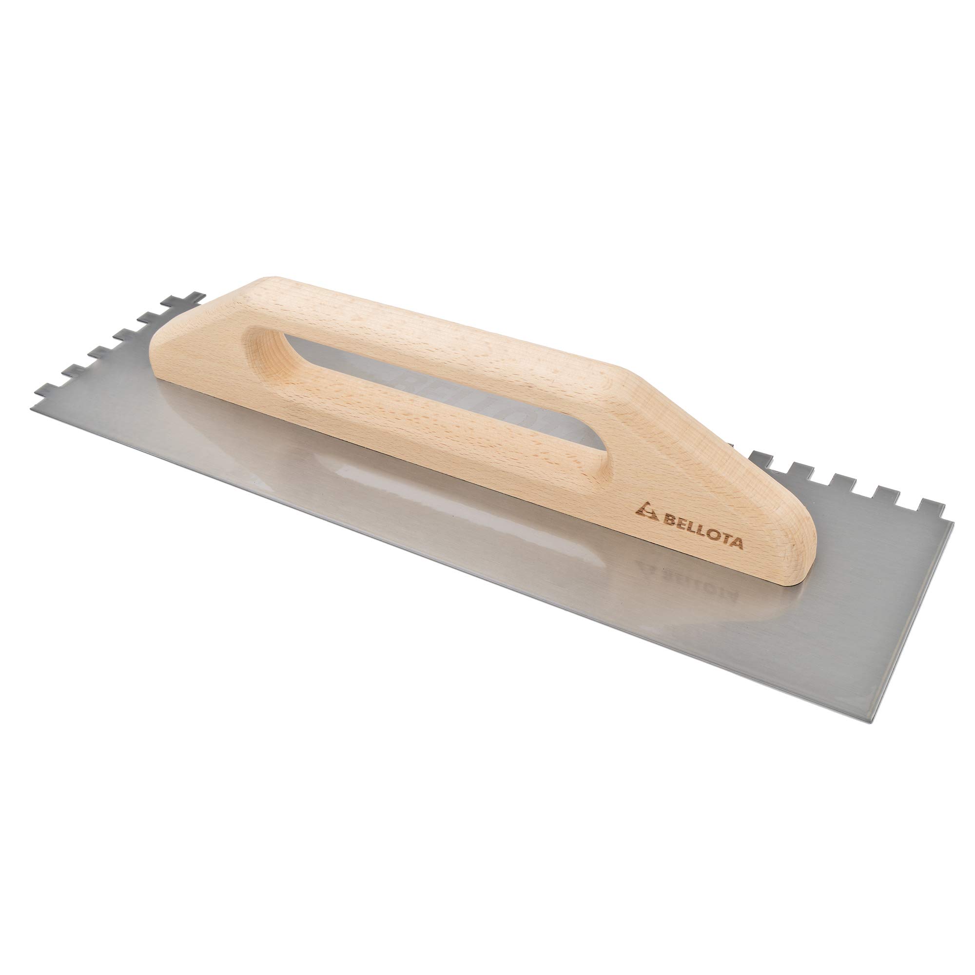 Bellota 587510 - Taloche Dentelée avec Poignée en Bois - Taloche Peigne à Dents de Château pour Travaux de Carrelage et Revêtement de Sol