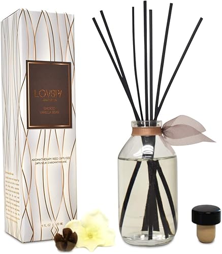 Miniatura 36 de LOVSPA - Set de difusor de cañas, difusor de aceite perfumado con aroma a ámbar romántico y varillas, accesorios de fragancia para el hogar para
